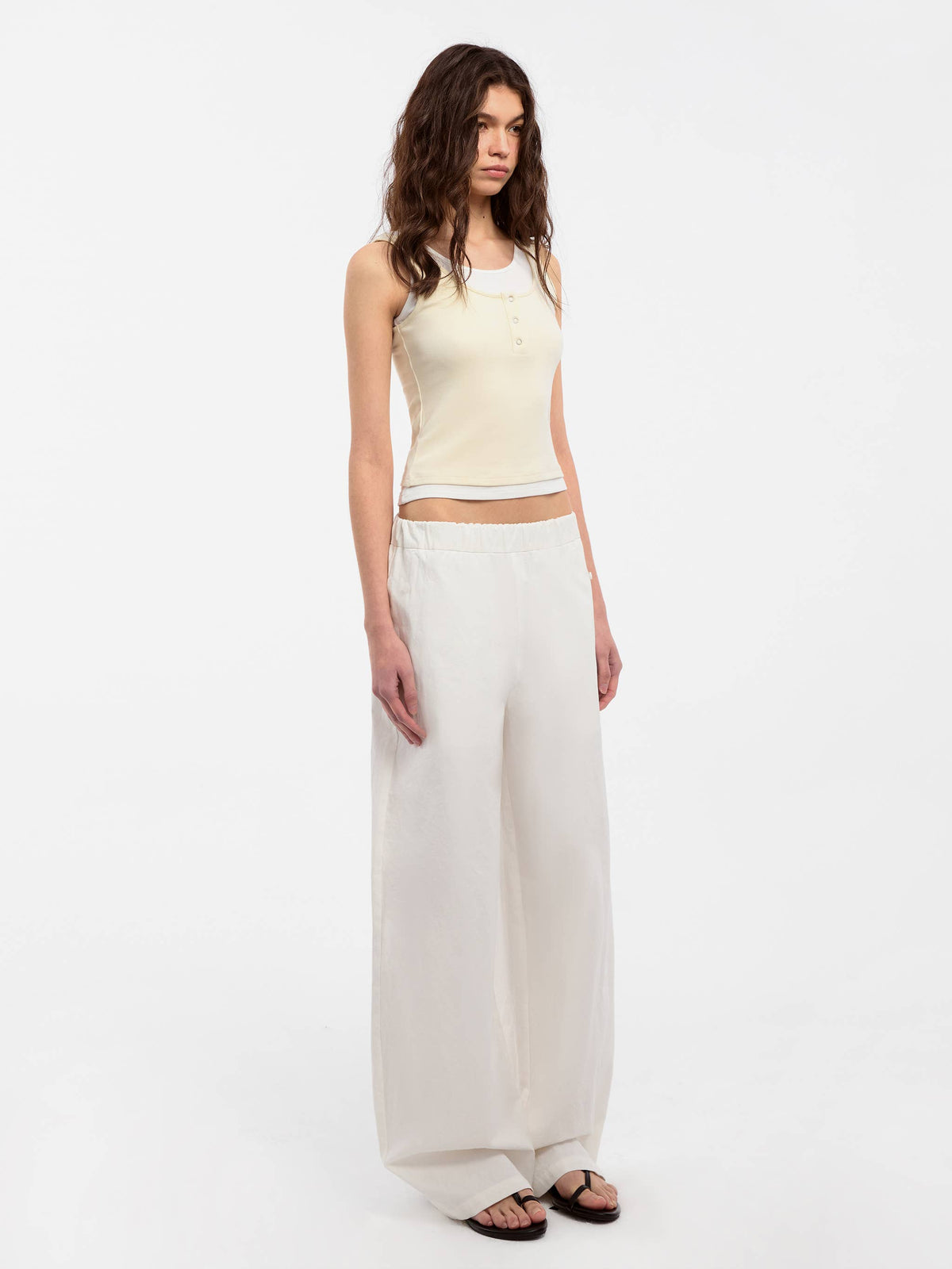 Flip Pant in White