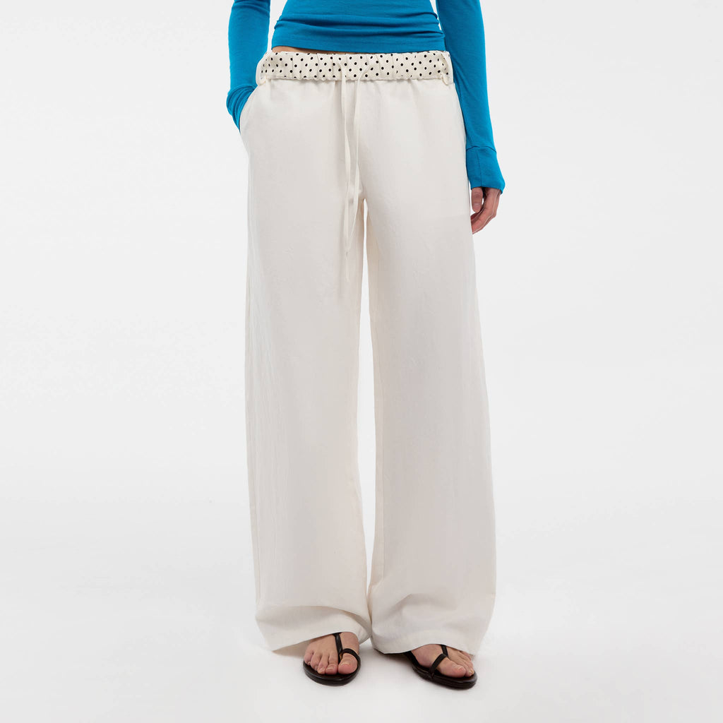 Flip Pant in White