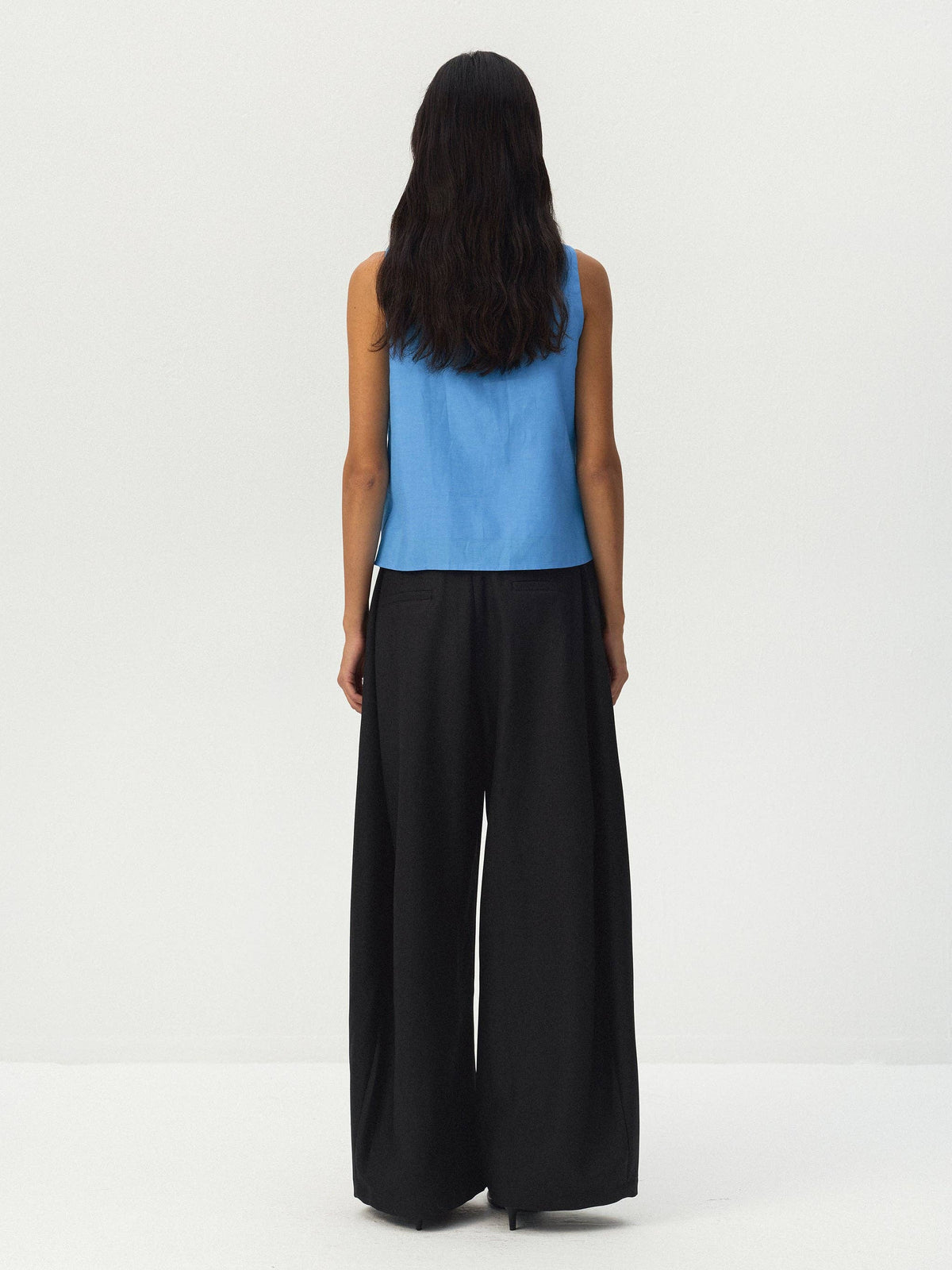 Cool Girl Draped Pant in Black